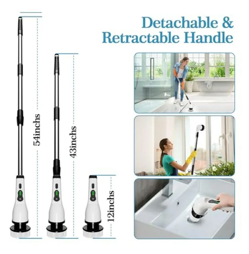 Cepillo Eléctrico Giratorio Aseo - Casa Vital